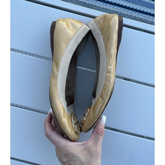 Tory Burch Caroline Ballet Flats - Size 6.5 - Tan - Picture 4 of 7